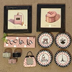 Chic Parisian Wall Art and accessories